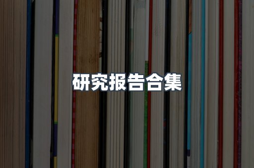 研究报告合集